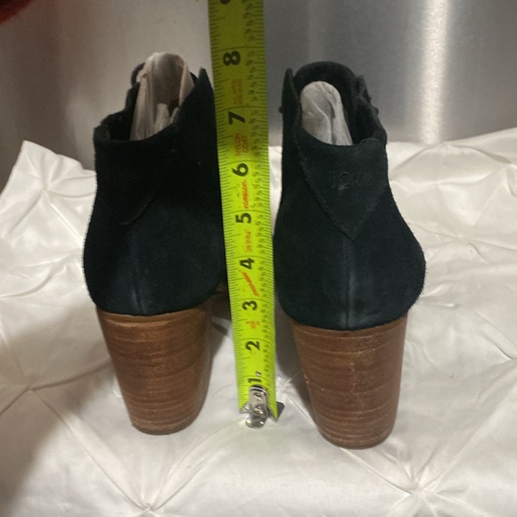 Toms Lace-Up Ankle Boots Black Size 11 - Picture 6 of 9